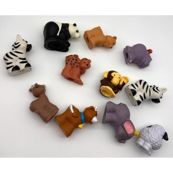 Lot of 11-Fisher Price Little People - Noah's Ark - Animals monkey, Panda, Bear+ - Picture 5 of 5